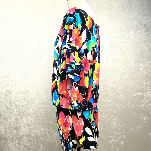 Anne Cole Swim Cover Up Size S/M Kangaroo Pouch Caftan Beach Stretch - Picture 4 of 14